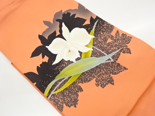 JAPANESE NAGOYA OBI / SHIOZE / KINSAI / CATTLEYA